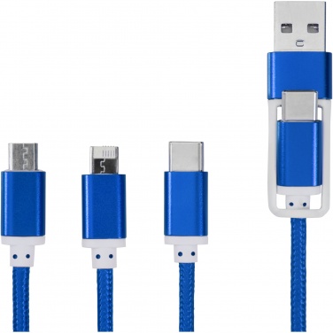 Logo trade business gifts image of: Versatile 5-in-1 charging cable