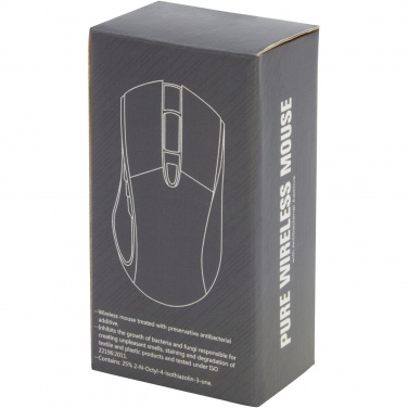 Logo trade business gifts image of: Pure wireless mouse with antibacterial additive