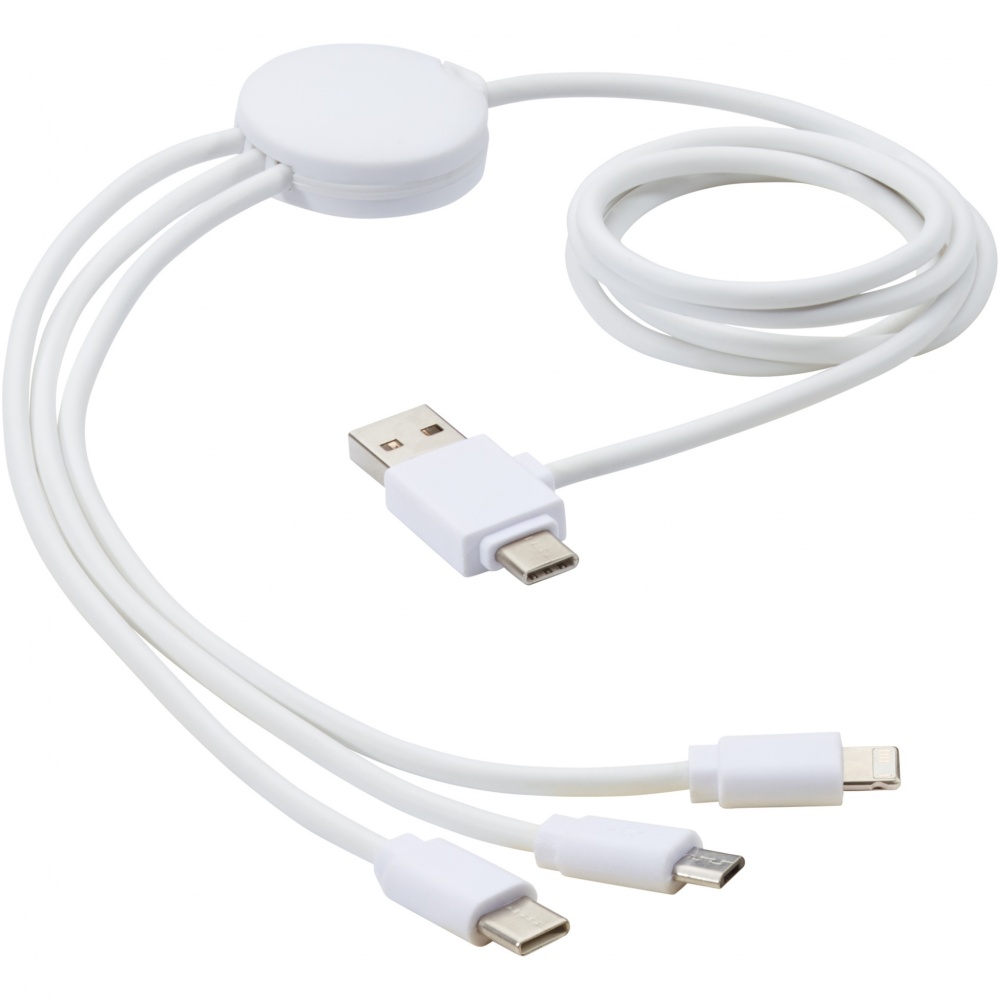 Logotrade promotional product image of: Pure 5-in-1 charging cable with antibacterial additive