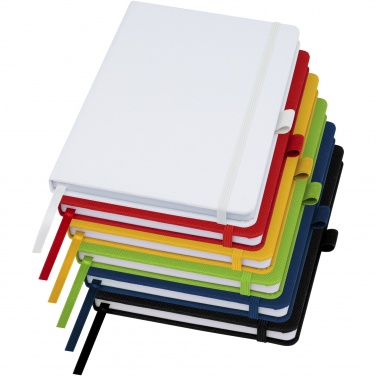 Logo trade promotional merchandise image of: Honua A5 recycled paper notebook with recycled PET cover