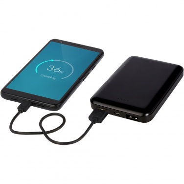 Logo trade corporate gifts picture of: Gleam 5000 mAh ultra slim light-up power bank