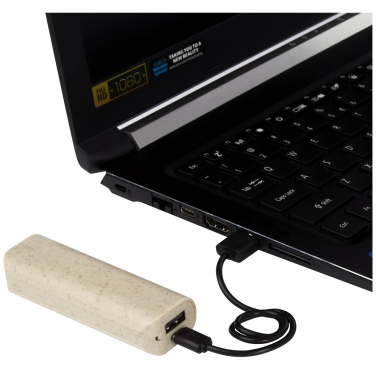 Logo trade promotional products picture of: Yoko 1200mAh wheat straw power bank