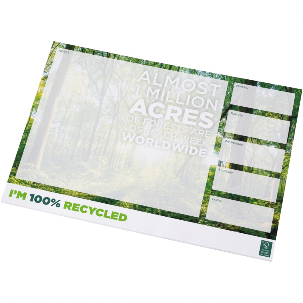 Logo trade advertising products picture of: Desk-Mate® A3 recycled notepad