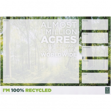 Logo trade promotional merchandise picture of: Desk-Mate® A3 recycled notepad