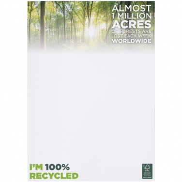 Logo trade promotional giveaways image of: Desk-Mate® A4 recycled notepad