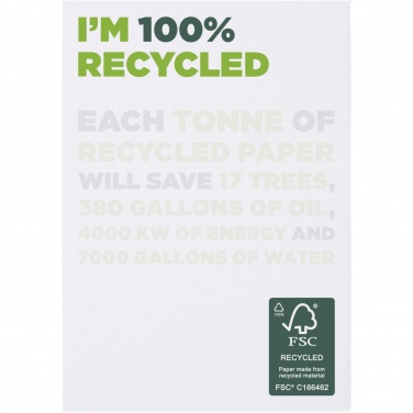 Logo trade promotional giveaway photo of: Desk-Mate® A7 recycled notepad