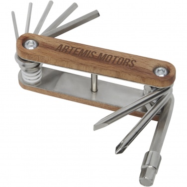 Logo trade promotional items image of: Fixie 8-function wooden bicycle multi-tool