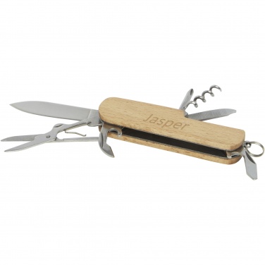 Logo trade corporate gifts picture of: Richard 7-function wooden pocket knife