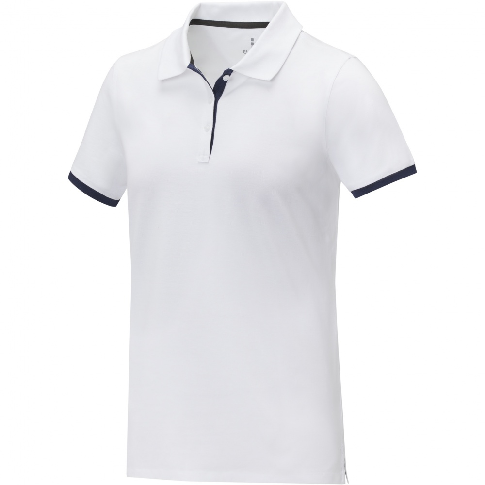 Logo trade promotional giveaway photo of: Morgan short sleeve women's duotone polo