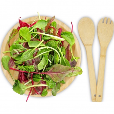 Logo trade advertising products picture of: Argulls bamboo salad bowl and tools