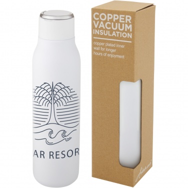 Logo trade promotional item photo of: Marka 600 ml copper vacuum insulated bottle with metal loop