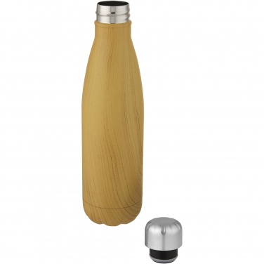 Logotrade promotional giveaway picture of: Cove 500 ml vacuum insulated stainless steel bottle with wood print
