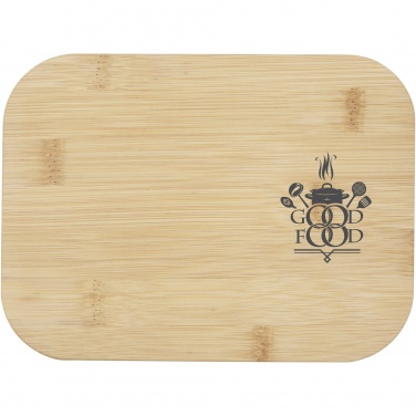 Logo trade corporate gifts image of: Roby glass lunch box with bamboo lid