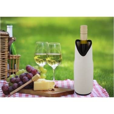Logo trade promotional merchandise picture of: Noun recycled neoprene wine sleeve holder