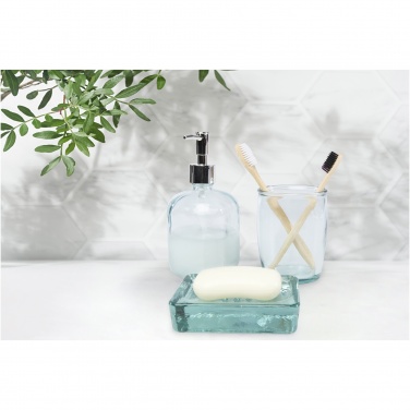 Logotrade advertising product picture of: Jabony 3-piece recycled glass bathroom set