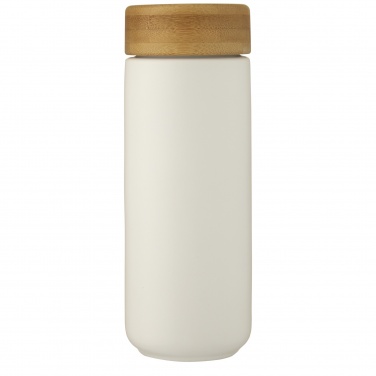 Logo trade promotional merchandise picture of: Lumi 300 ml ceramic tumbler with bamboo lid