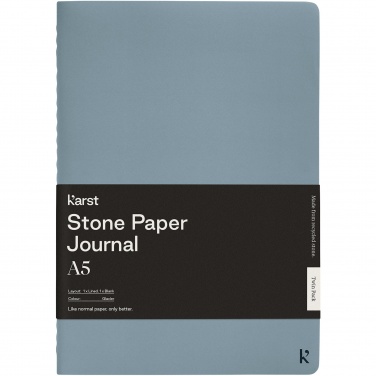 Logo trade promotional item photo of: Karst® A5 stone paper journal twin pack