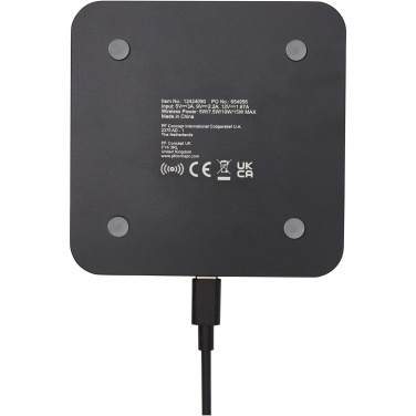 Logotrade promotional merchandise picture of: Hybrid 15W premium wireless charging pad