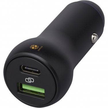 Logo trade promotional gifts picture of: Pilot dual 55W USB-C/USB-A car charger