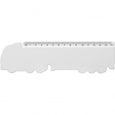 Logo trade promotional items picture of: Tait 15 cm lorry-shaped recycled plastic ruler