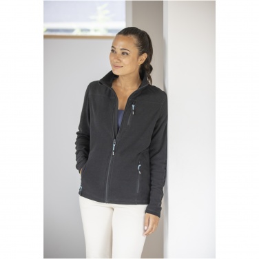 Logo trade business gifts image of: Amber women's GRS recycled full zip fleece jacket