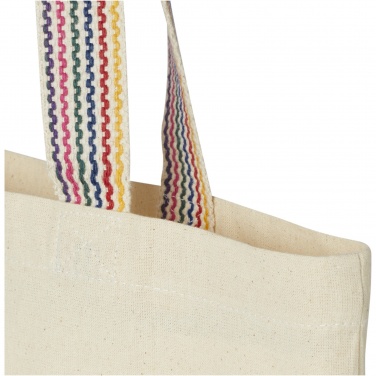 Logo trade promotional giveaway photo of: Rainbow 180 g/m² recycled cotton tote bag 5L