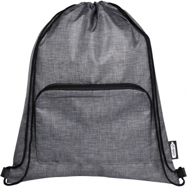 Logotrade business gifts photo of: Ash recycled foldable drawstring bag 7L