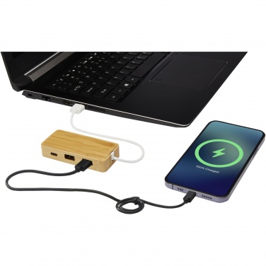 Logotrade promotional merchandise photo of: Tapas bamboo USB hub