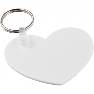 Logo trade promotional gifts picture of: Tait heart-shaped recycled keychain