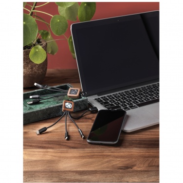 Logotrade promotional merchandise picture of: SCX.design C19 wooden easy to use cable