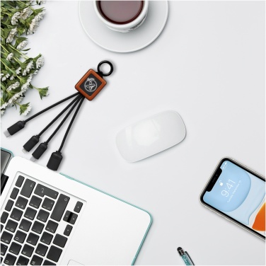 Logo trade promotional merchandise image of: SCX.design C19 wooden easy to use cable