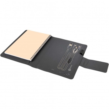 Logo trade promotional giveaways picture of: SCX.design O16 A5 light-up notebook power bank