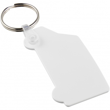 Logotrade promotional item image of: Tait van-shaped recycled keychain