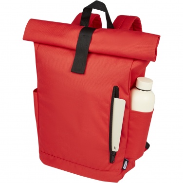 Logotrade corporate gift picture of: Byron 15.6" GRS RPET roll-top backpack 18L