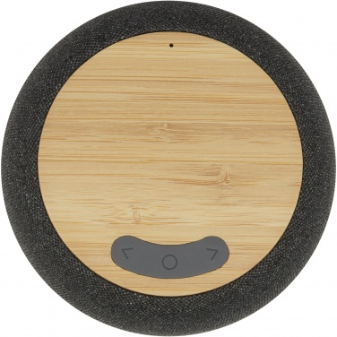 Logo trade corporate gifts picture of: Ecofiber bamboo/RPET Bluetooth® speaker and wireless charging pad