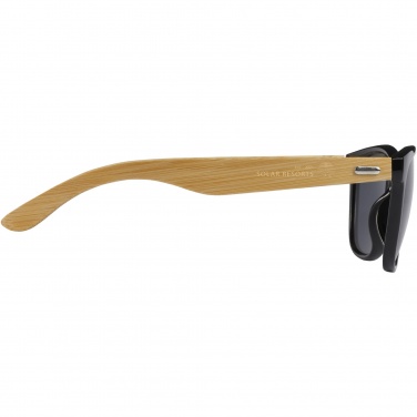Logo trade promotional items image of: Sun Ray ocean bound plastic and bamboo sunglasses