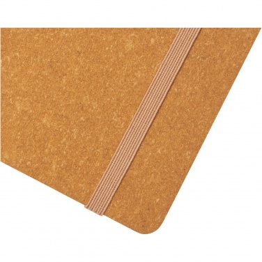 Logo trade promotional giveaways image of: Kilau recycled leather notebook 