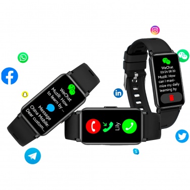 Logo trade corporate gifts picture of: Prixton AT806 multisport smartband with GPS