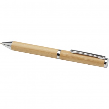Logotrade advertising product picture of: Apolys bamboo ballpoint and rollerball pen gift set 