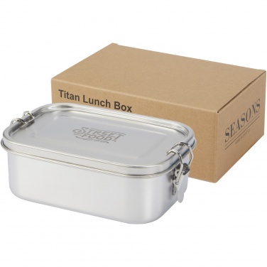 Logo trade promotional merchandise photo of: Titan recycled stainless steel lunch box