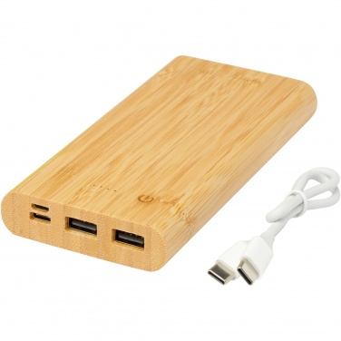 Logotrade advertising products photo of: Tulda 10.000 mAh bamboo power bank
