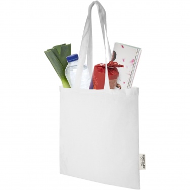 Logo trade advertising products picture of: Madras 140 g/m2 GRS recycled cotton tote bag 7L