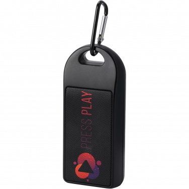 Logo trade promotional product photo of: Omni 3W IPX4 RCS recycled plastic Bluetooth® speaker