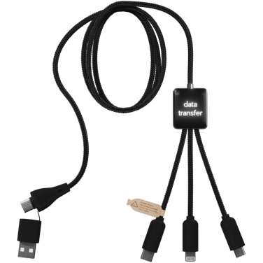 Logotrade promotional merchandise photo of: SCX.design C45 5-in-1 rPET charging cable with data transfer
