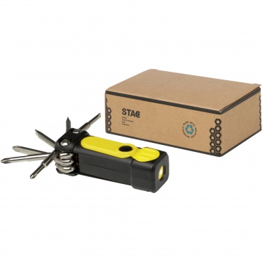 Logo trade advertising products image of: Octo 8-in-1 RCS recycled plastic screwdriver set with torch