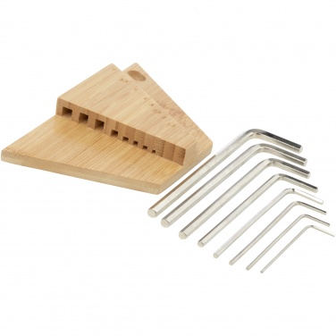 Logotrade corporate gift picture of: Allen bamboo hex key tool set