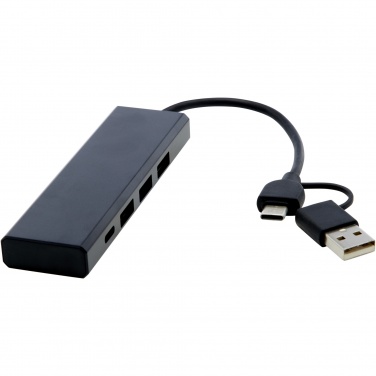 Logotrade promotional giveaway image of: Rise RCS recycled aluminium USB 2.0 hub
