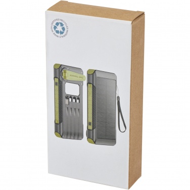 Logotrade promotional giveaways photo of: Soldy 10.000 mAh RCS recycled plastic solar dynamo power bank 