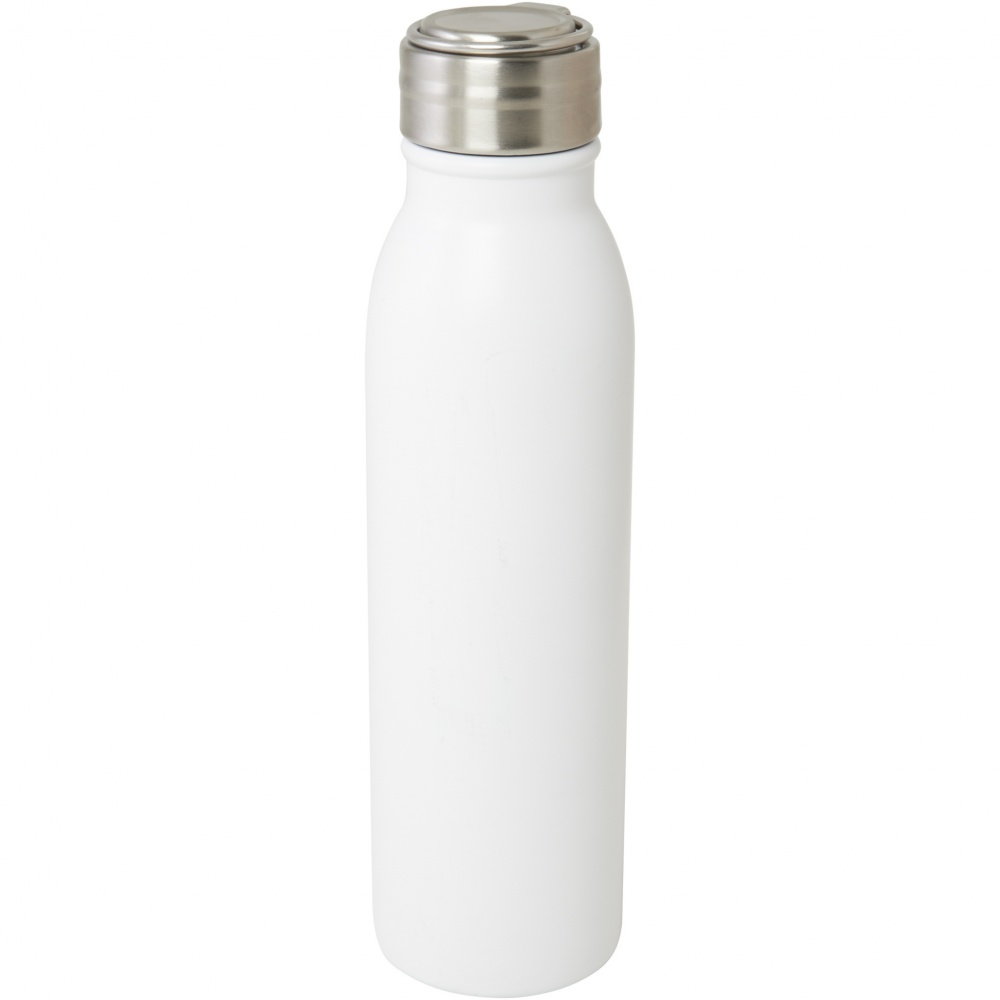 Logo trade promotional product photo of: Harper 700 ml RCS certified stainless steel water bottle with metal loop