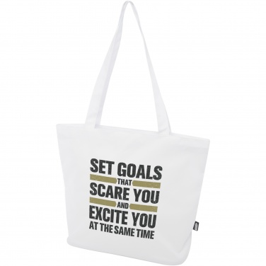 Logo trade corporate gifts picture of: Panama GRS recycled zippered tote bag 20L